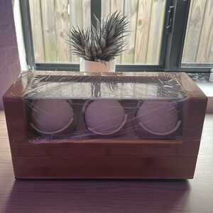 JQUEEN - Triple Watch Winder - Bamboo